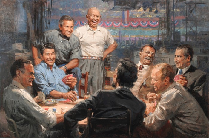 Big Dawgs Playin Poker by Andy Thomas