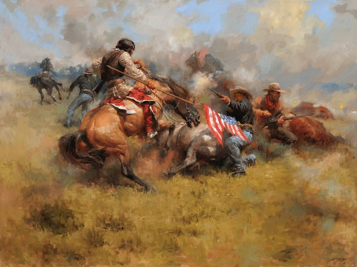 Andy Thomas Yellow Nose Count Coup At Little Big Horn