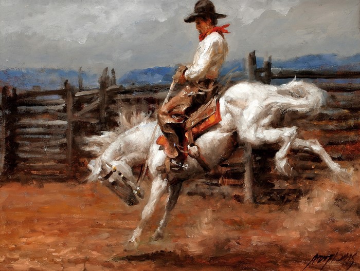Andy Thomas's The Horse Breaker painting