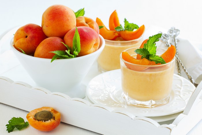 Apricots and Peach Mousse Dessert