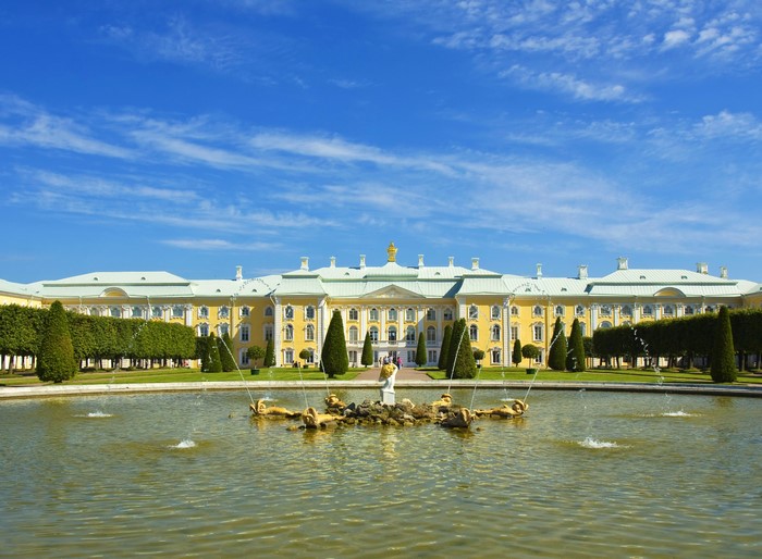 Peterhof Palace and Gardens with Fountains, St. Petersburg