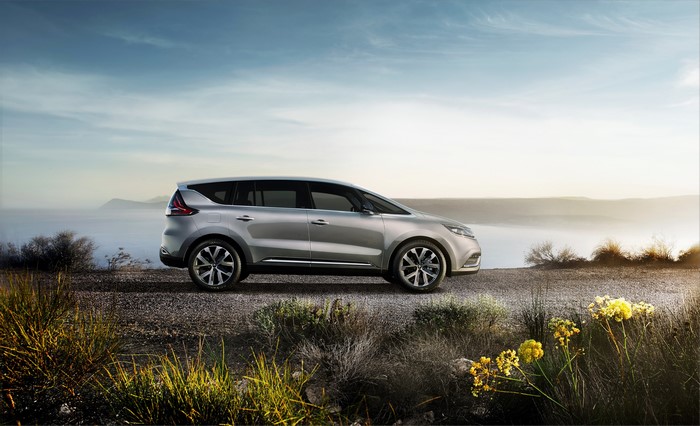 4K Silver Renault 2015 Espace Side View