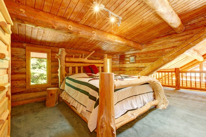 Log Cabin Bedroom Interior Design