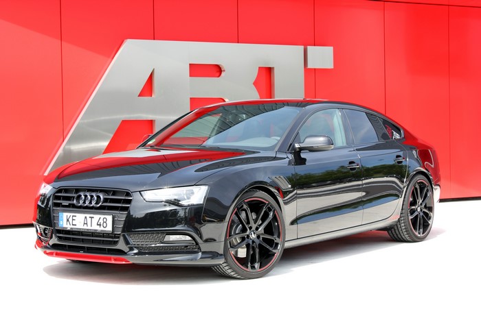 Black Abt AS5 Sportback with Red Accents