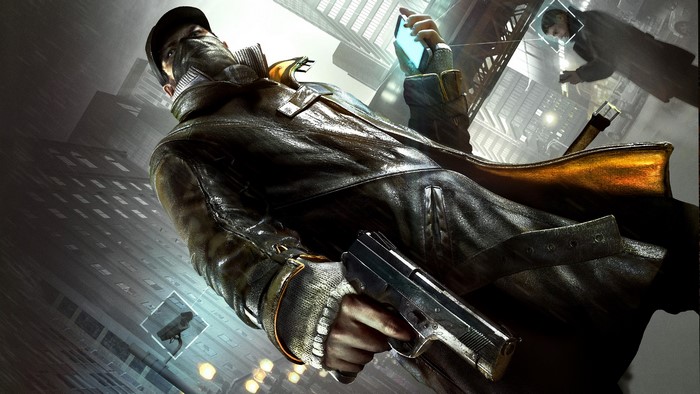 Aiden Pearce with Gun in Watch Dogs