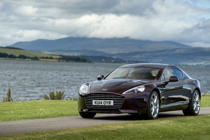 Aston Martin Rapide S by a lake