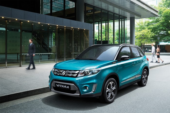 Suzuki Vitara in a city setting