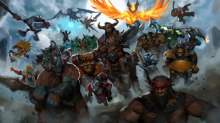 DOTA 2 Heroes Assemble: Beastmaster, Bristleback, Clockwerk, and more