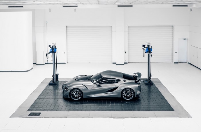 Toyota FT-1 concept car in a studio