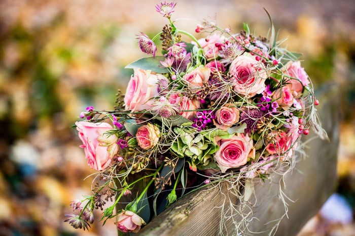 Bouquets of Pink Roses