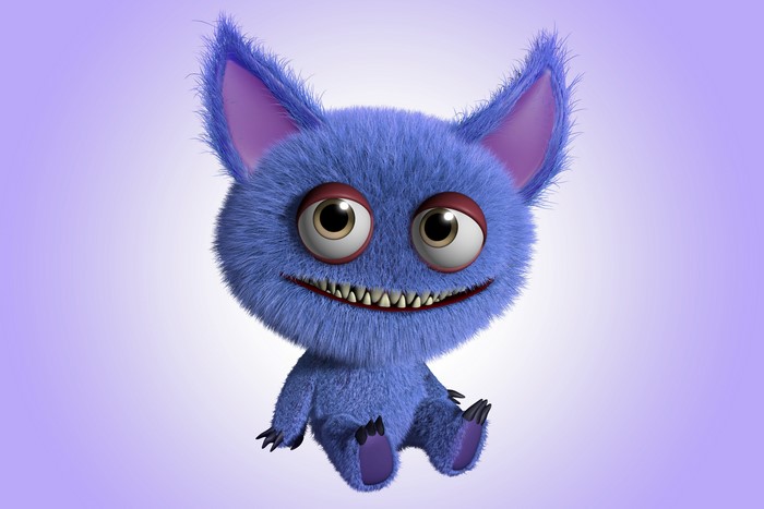 Blue Furry Monster