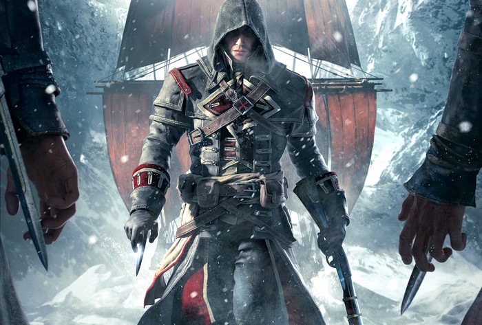 Assassin from Assassin's Creed in a snowy environment