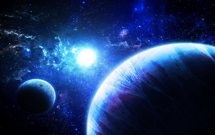 Planets and stars in deep space