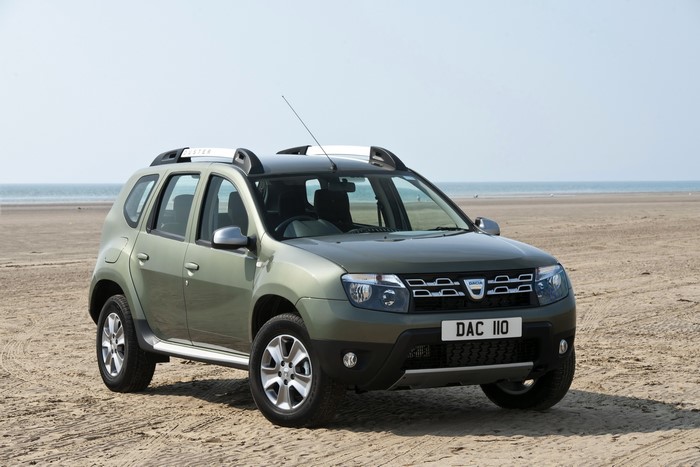 2015 Dacia Duster on a beach
