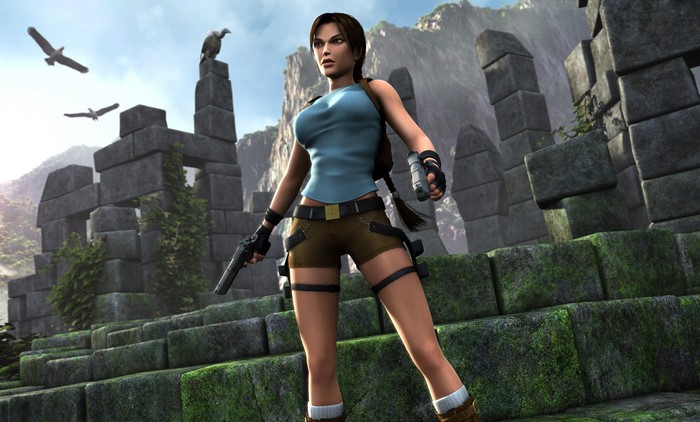 Lara Croft from Tomb Raider with Pistols