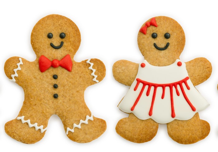 Gingerbread man and woman cookies