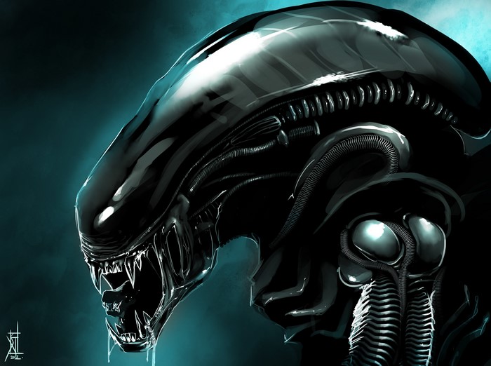 4K Alien Monster Close-up