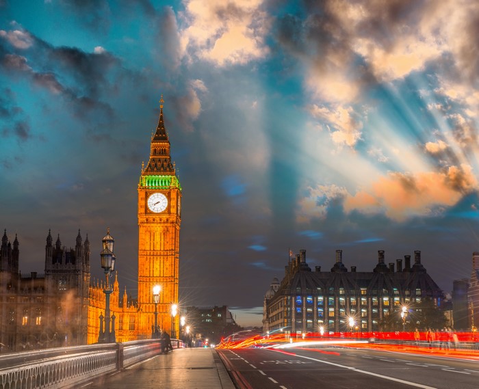 Big Ben and Houses of Parliament at Night, London