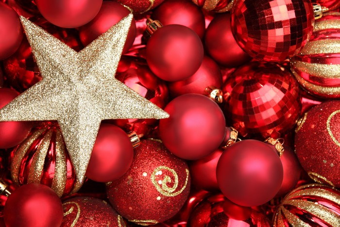 Christmas Ornaments and a Gold Star