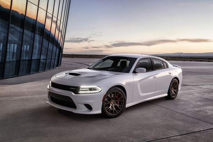 White 2015 Dodge Charger SRT Hellcat