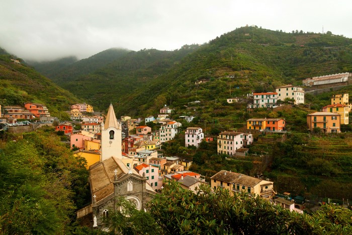 Riomaggiore village in Cinque Terre, Italy