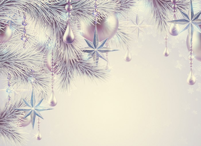 Christmas Tree Branches with Ornaments