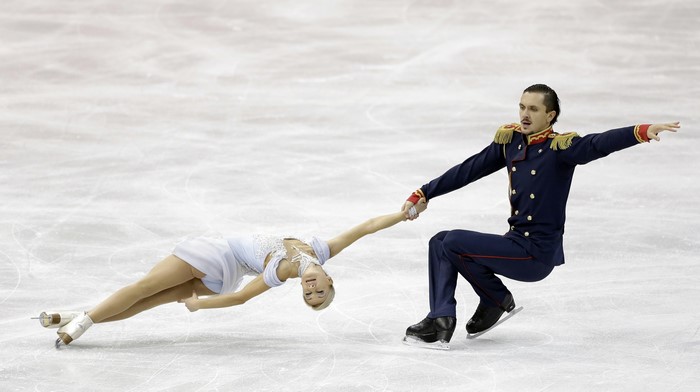 4K Sochi 2014 Tatiana Volosozhar Maxim Trankov Ice Skating