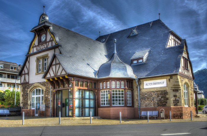 Alter Bahnhof in Traben-Trarbach, Germany