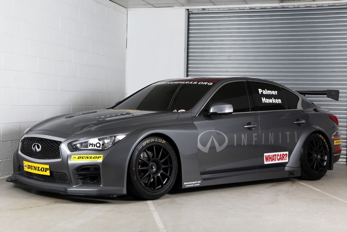 Infiniti Q50 NGTC race car with Palmer Hawken livery