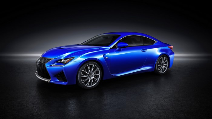 Blue Lexus RC F Coupe