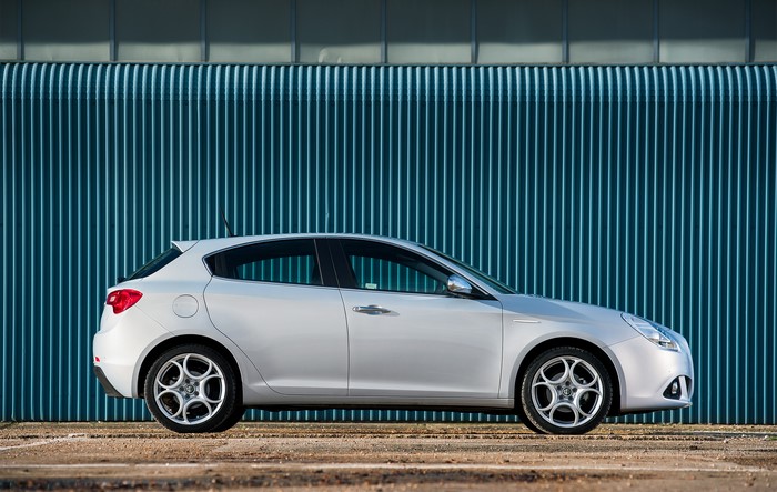 White Alfa Romeo Giulietta Business Edition parked outdoors