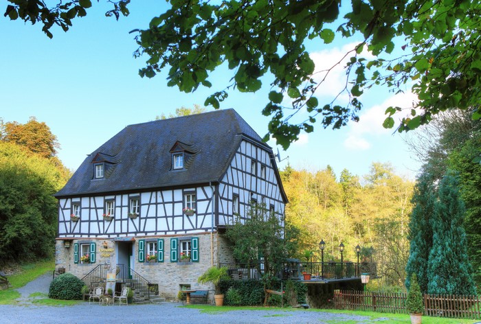 Half-timbered house in Rees, Germany