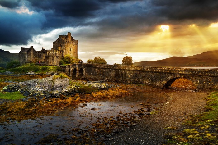 Eilean Donan Castle and Bridge in Scotland