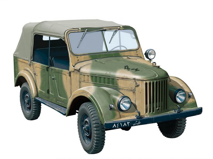 GAZ-69A military vehicle painting