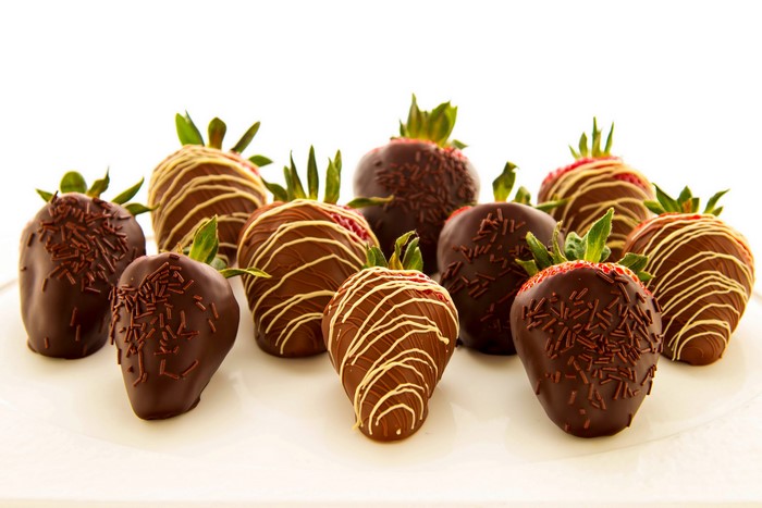 Chocolate Covered Strawberries with Sprinkles