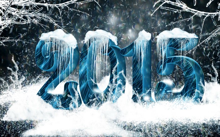 2015 New Year's Winter Scene