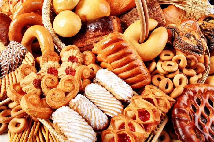 Assortment of baked goods and pastries