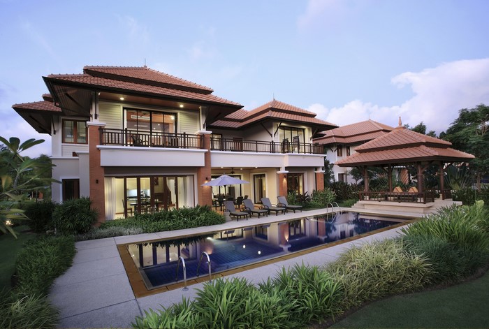 Luxury villas with swimming pool and gazebo in Phuket, Thailand