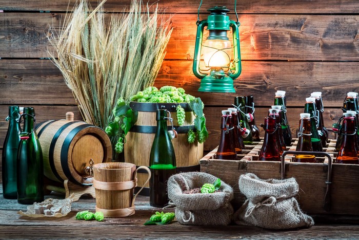 Beer brewing ingredients and equipment