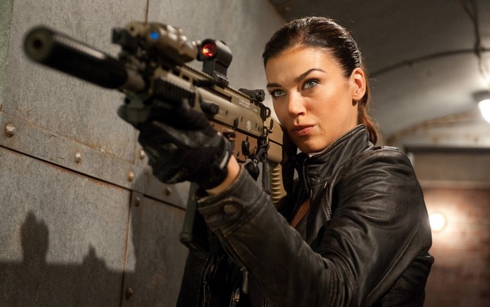 Adrianne Palicki as Scarlett from G.I. Joe: The Rise of Cobra