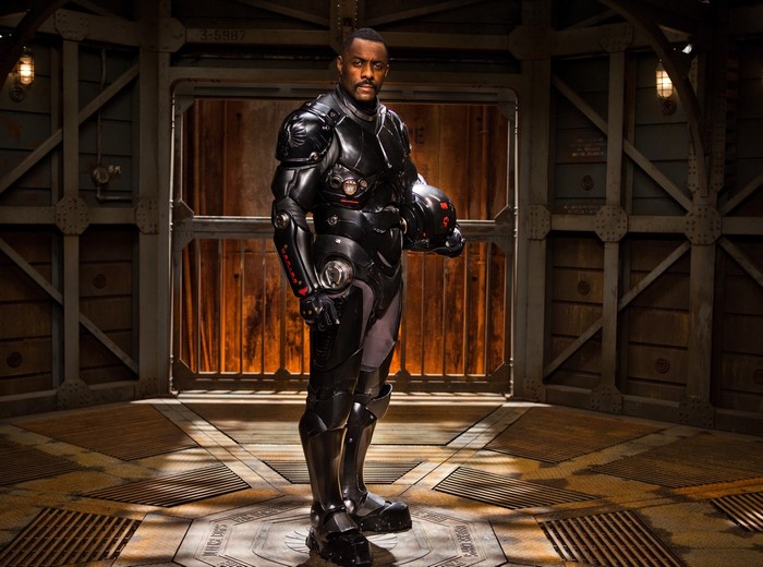 Idris Elba as Stacker Pentecost in Pacific Rim