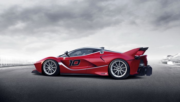 Ferrari FXX K race car on a track