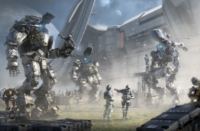 Titanfall IMC Rising 4K Futuristic Robot Warriors