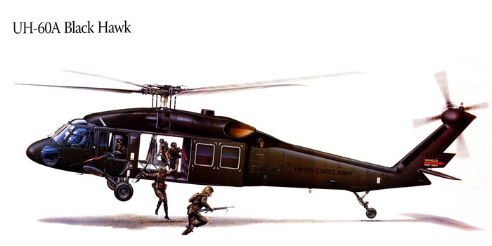 UH-60A Black Hawk Helicopter with Soldiers
