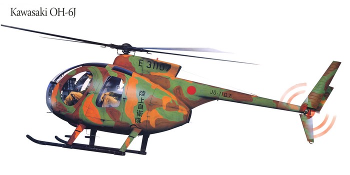 Kawasaki OH-6J Helicopter