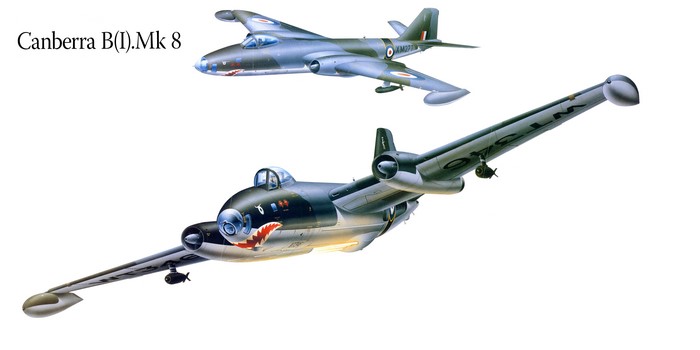 Canberra B(I).Mk 8 Airplane Painting Art