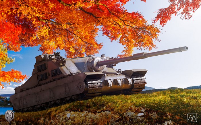 World of Tanks SPG in Autumn
