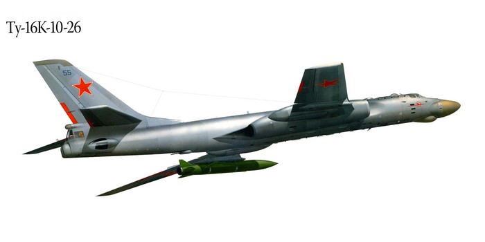 Tu-16K-10-26 bomber with missile