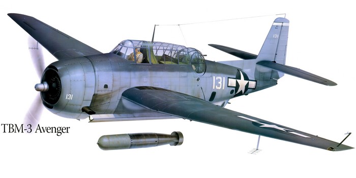 TBM-3 Avenger Airplane Painting Art