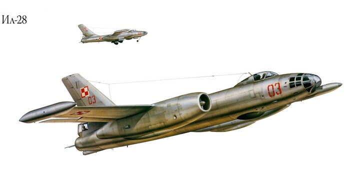 Il-28 Airplane Painting Art